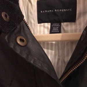Banana Republic lightweight vegan leather jacket - black, size XS.